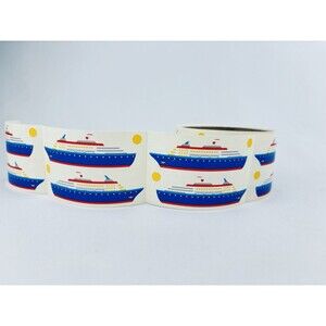 Vintage‎ 1997 Cruise Ships Mrs. Grossman's Stickers Roll Scrapbooking Boats